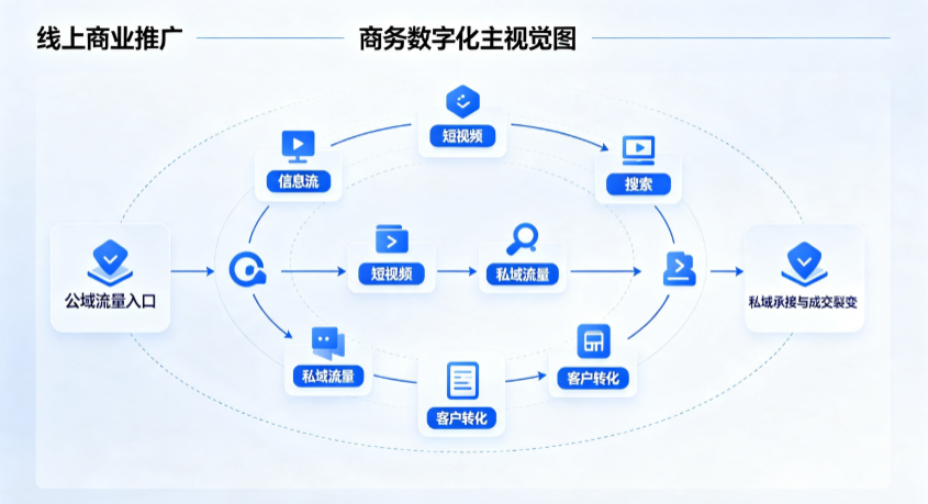 省直辖行政单位线上商业推广怎么做？全域流量闭环搭建与低成本转化实战指南
